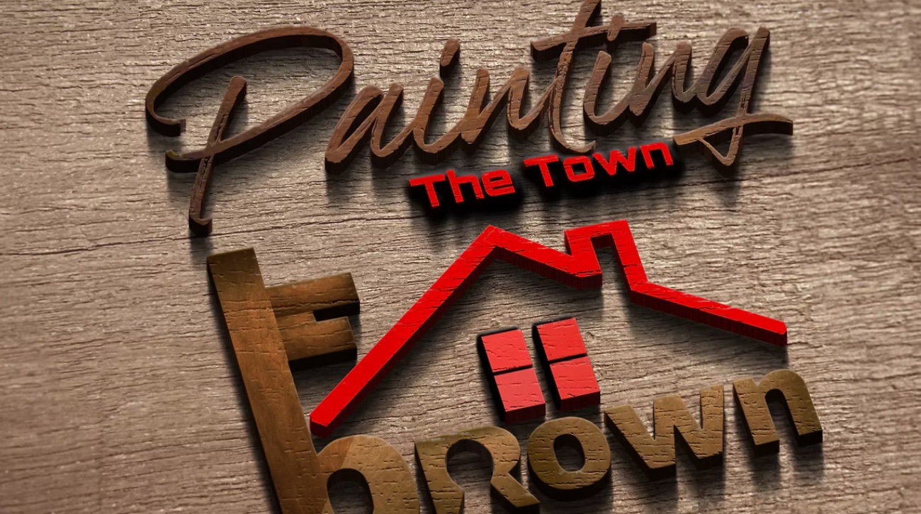 Painting the Town Brown logo design